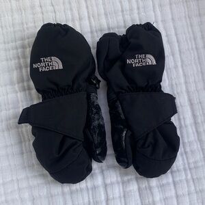 The North Face Black Insulated Mittens Toddler S/M